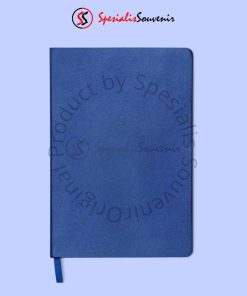 Blocknote kulit custom dengan logo perusahaan untuk seminar dan hadiah bisnis.