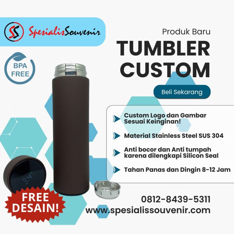 Butuh Tumbler Custom Batam? Ini Panduan Aman dari Desain sampai Cetak