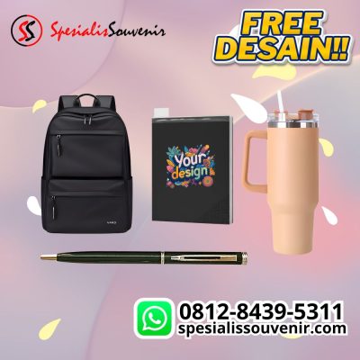 seminar kit sosialisasi lengkap dengan pouch, ransel, dan flashdisk custom untuk acara resmi dan edukatif