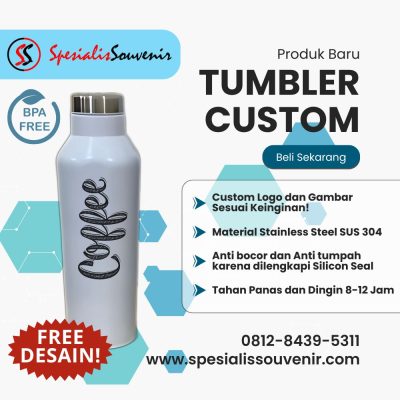 vendor supplier souvenir tumbler custom harga murah terpercaya