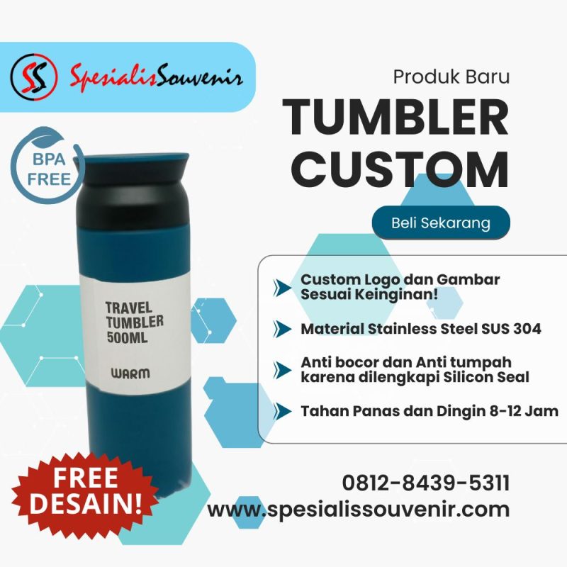 tumbler custom denpasar berkualitas untuk promosi perusahaan