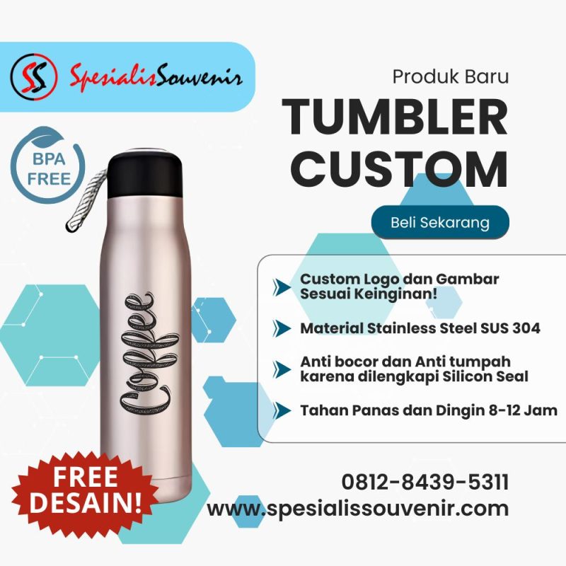 tumbler custom denpasar berkualitas untuk promosi perusahaan