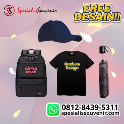 seminar kit kantor custom dengan desain modern dan tas laptop profesional untuk event perusahaan.