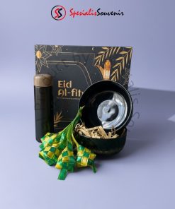 Parcel Lebaran premium hard box custom desain logo perusahaan.