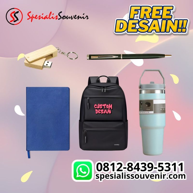 gambar seminar kit modern dengan desain custom dan isi lengkap untuk event profesional.