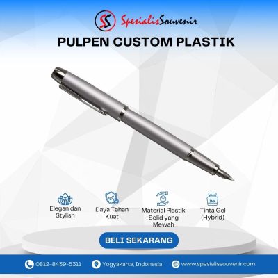 Pabrik pulpen custom terpercaya memproduksi pulpen plastik custom dan pulpen parker custom berkualitas.