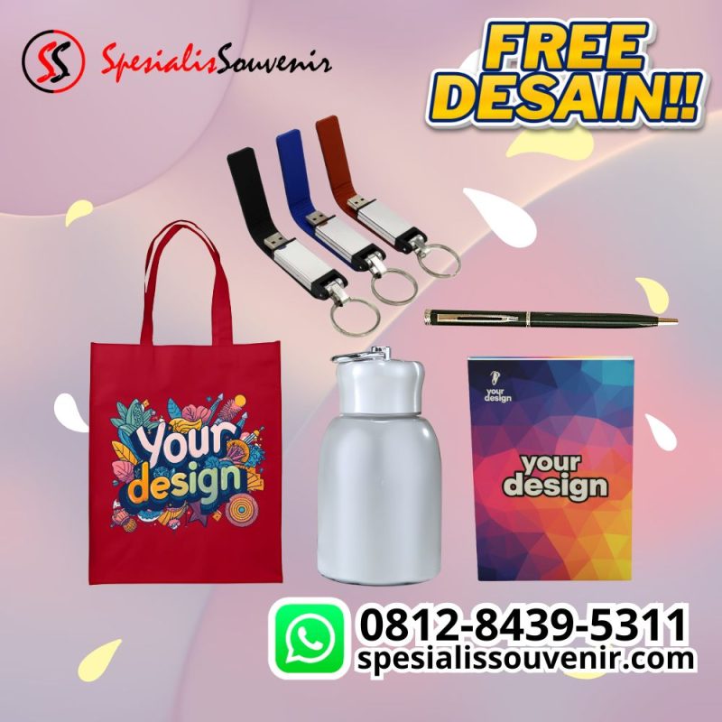 Seminar kit set lengkap dengan tas laptop, notebook, dan perlengkapan seminar premium untuk event profesional.