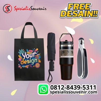 seminar kit solo custom eksklusif lengkap tas tumbler notebook untuk acara seminar profesional.