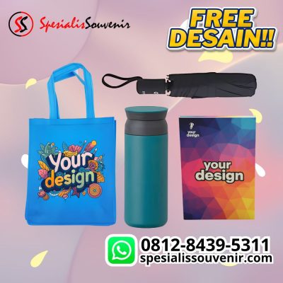 seminar kit semarang custom murah berkualitas lengkap dengan tas, tumbler, dan alat tulis.