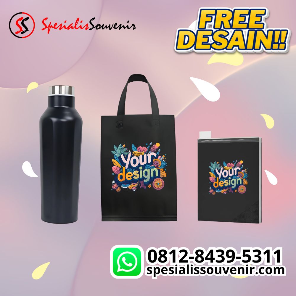 Tumbler seminar aesthetic custom logo perusahaan untuk souvenir acara kantor yang elegan