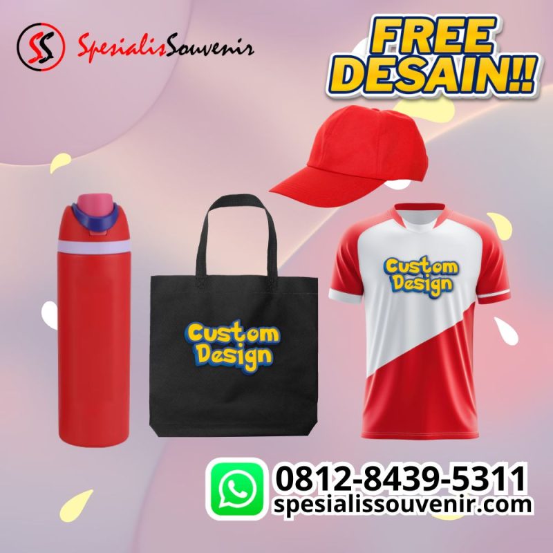Seminar kit Makassar custom murah dan berkualitas dengan tas, notebook, dan tumbler branding acara.