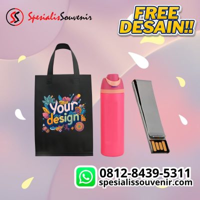 seminar kit custom jogja paket lengkap tas tumbler notebook desain eksklusif siap kirim.